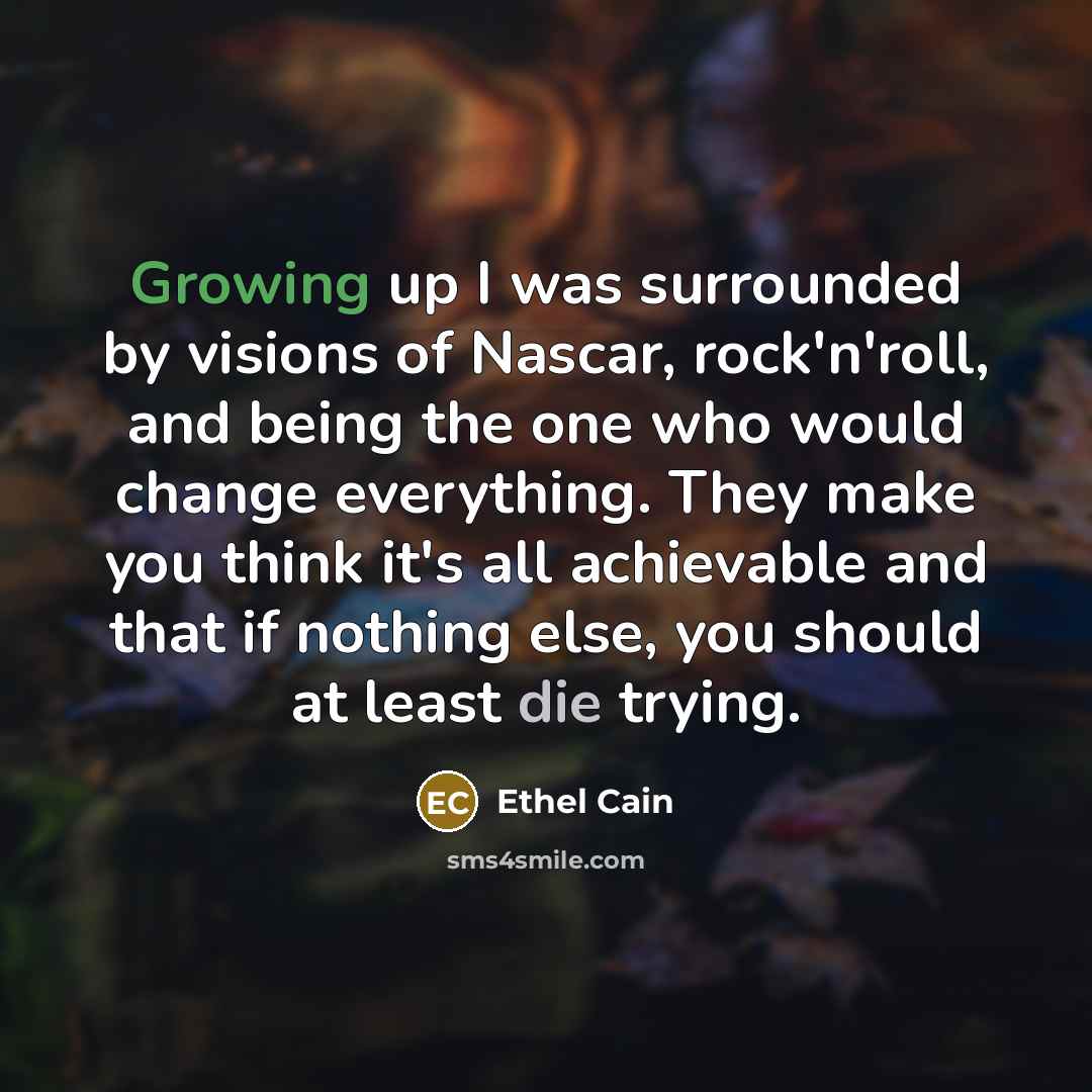 “Growing up I was surrounded by visions of Nascar, rock'n'roll,…” quote by Ethel Cain