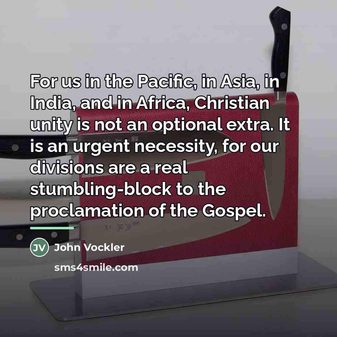 “For us in the Pacific, in Asia, in India, and…” quote by John Vockler