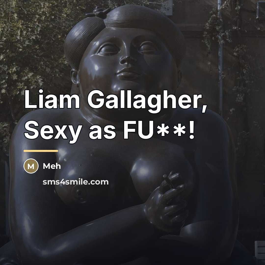 “Liam Gallagher, Sexy as FU**!…” quote by Meh