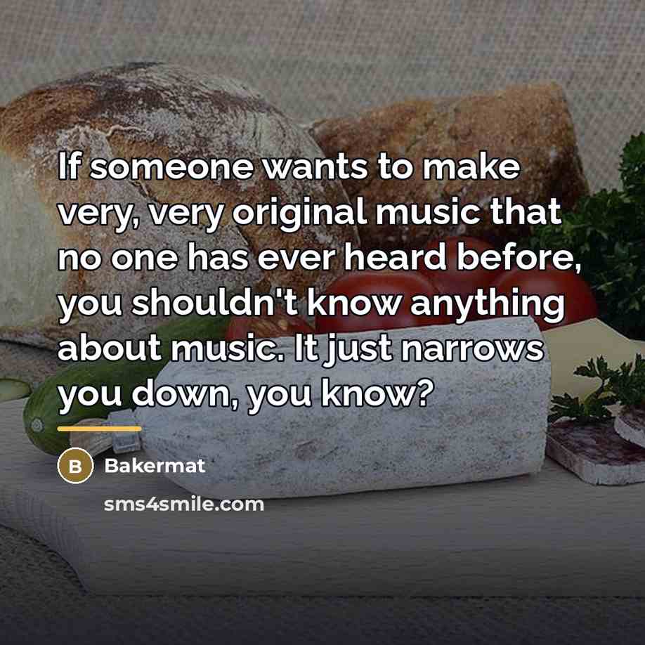 “If someone wants to make very, very original music that…” quote by Bakermat