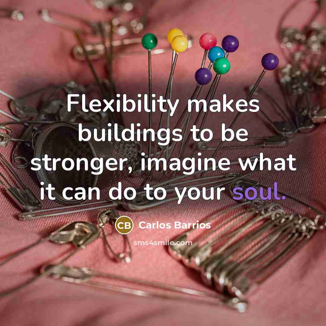 “Flexibility makes buildings to be stronger, imagine what it can…” quote by Carlos Barrios
