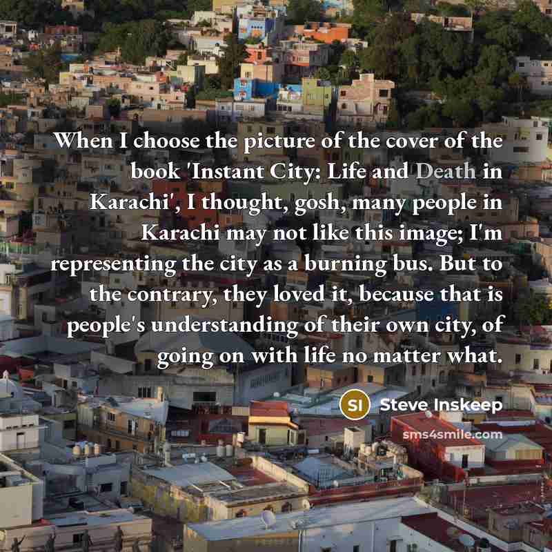 “When I choose the picture of the cover of the…” quote by Steve Inskeep