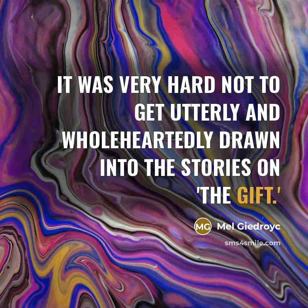 “It was very hard not to get utterly and wholeheartedly…” quote by Mel Giedroyc