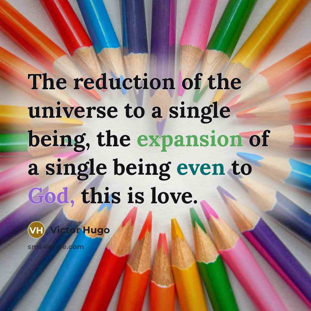 “The reduction of the universe to a single being, the…” quote by Victor Hugo
