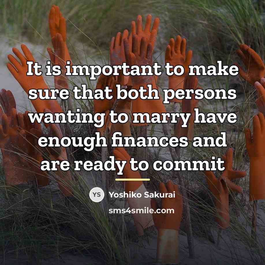 “It is important to make sure that both persons wanting…” quote by Yoshiko Sakurai
