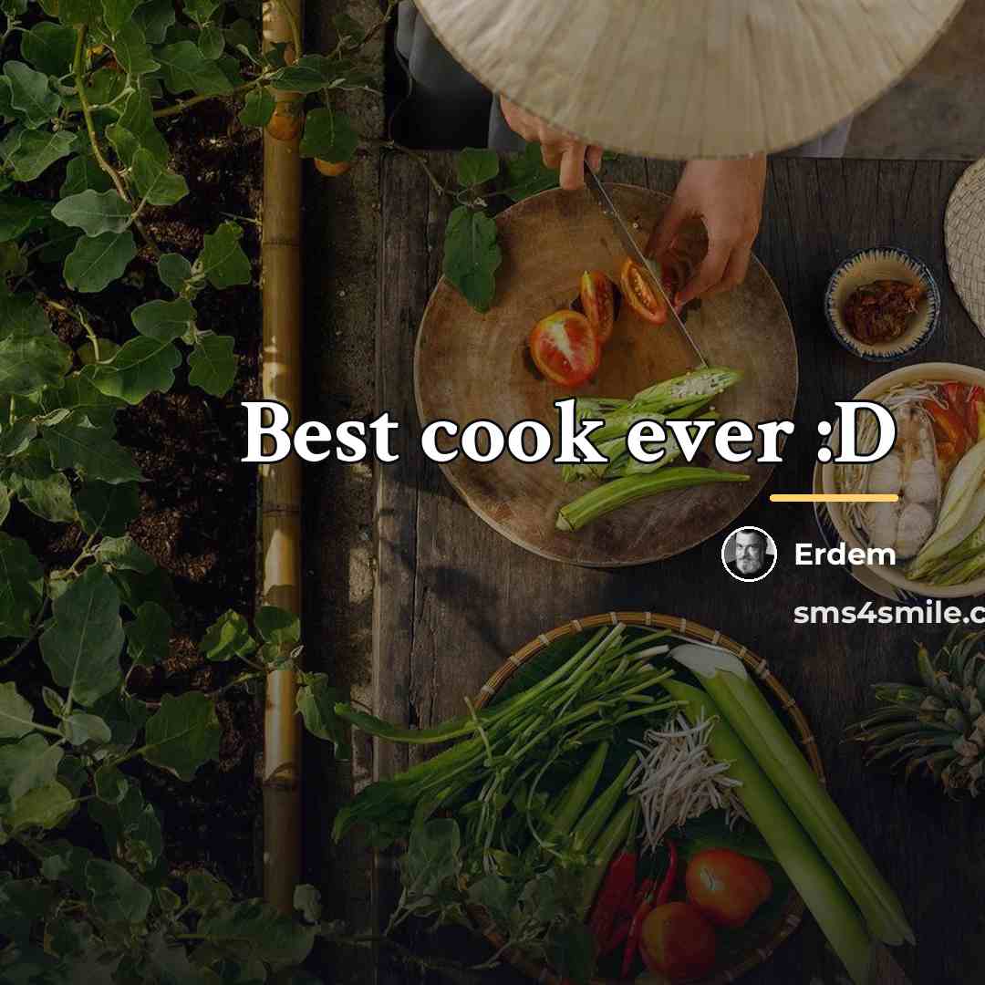 “Best cook ever :D…” quote by Erdem