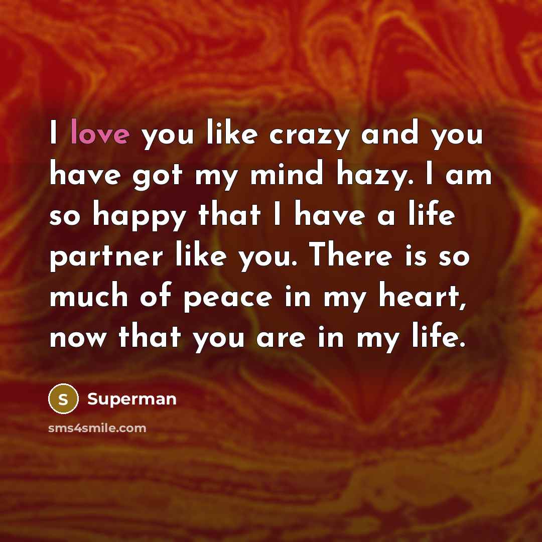 “I love you like crazy and you have got my…” quote by Superman