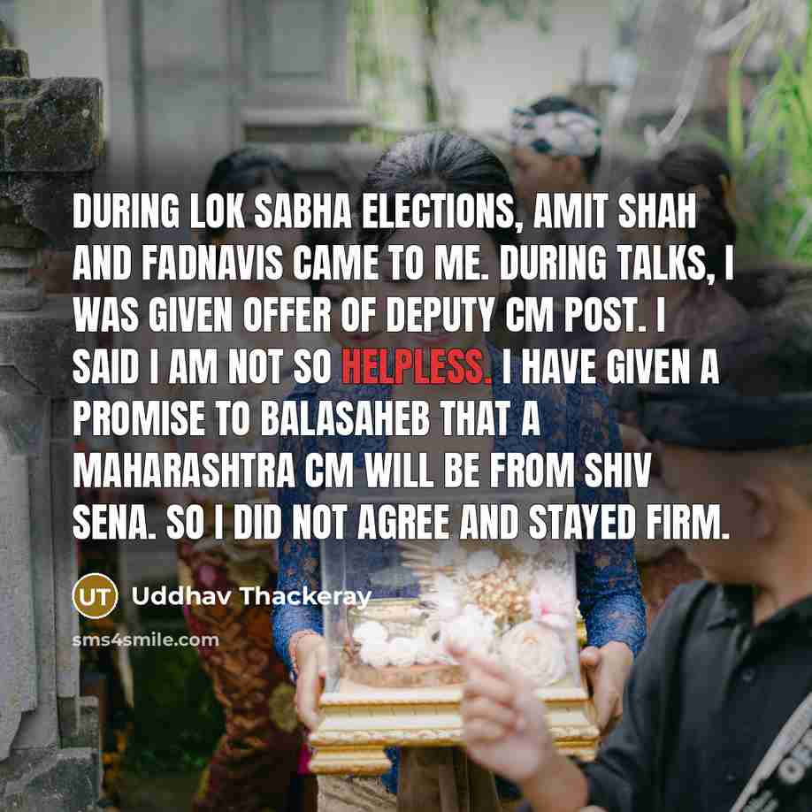 “During Lok Sabha elections, Amit Shah and Fadnavis came to…” quote by Uddhav Thackeray