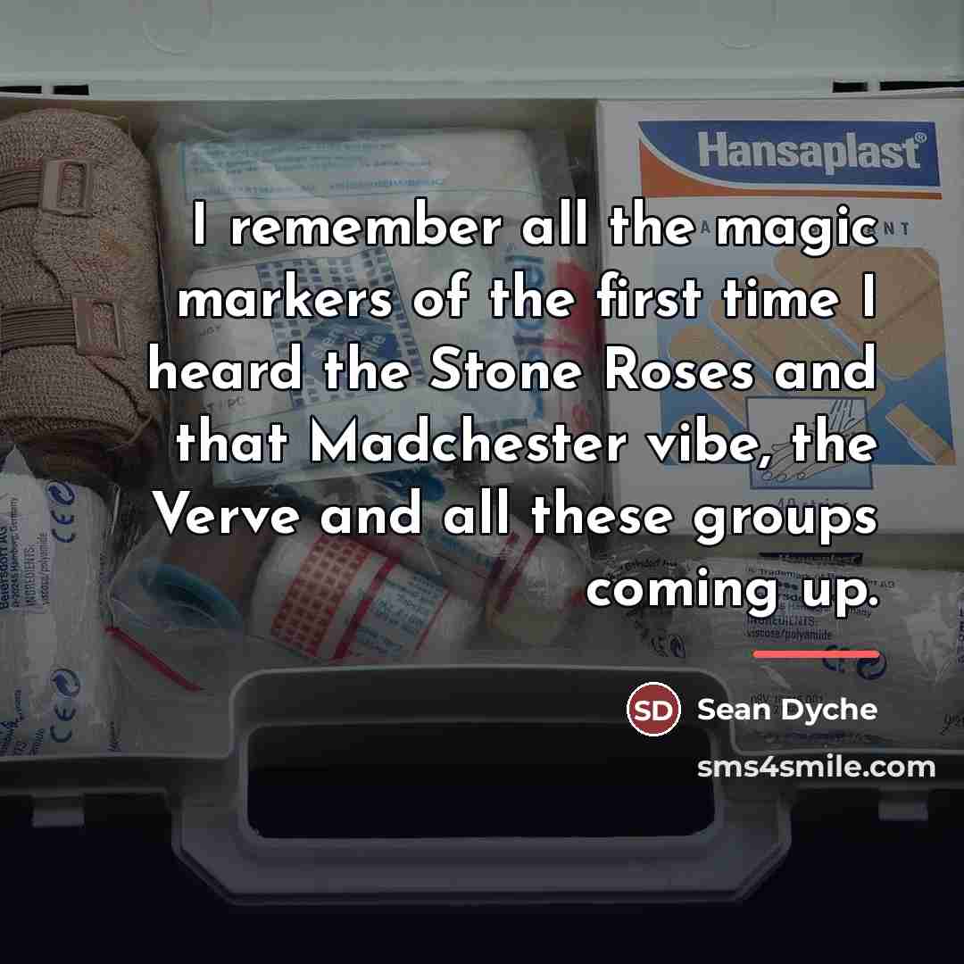 “I remember all the magic markers of the first time…” quote by Sean Dyche