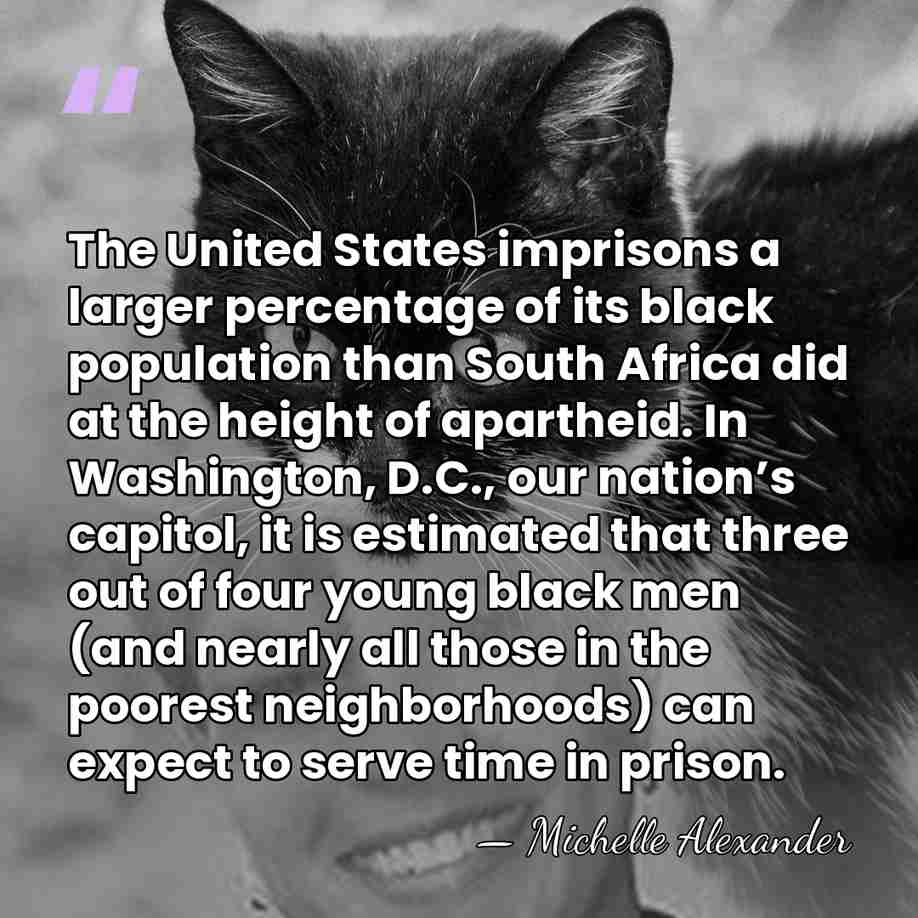 The United States imprisons a larger percentage of its black population than&hellip; - Michelle Alexander
