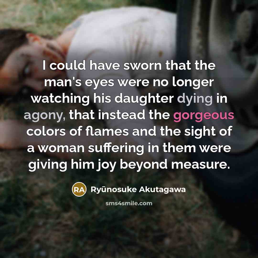 “I could have sworn that the man's eyes were no…” quote by Ryūnosuke Akutagawa