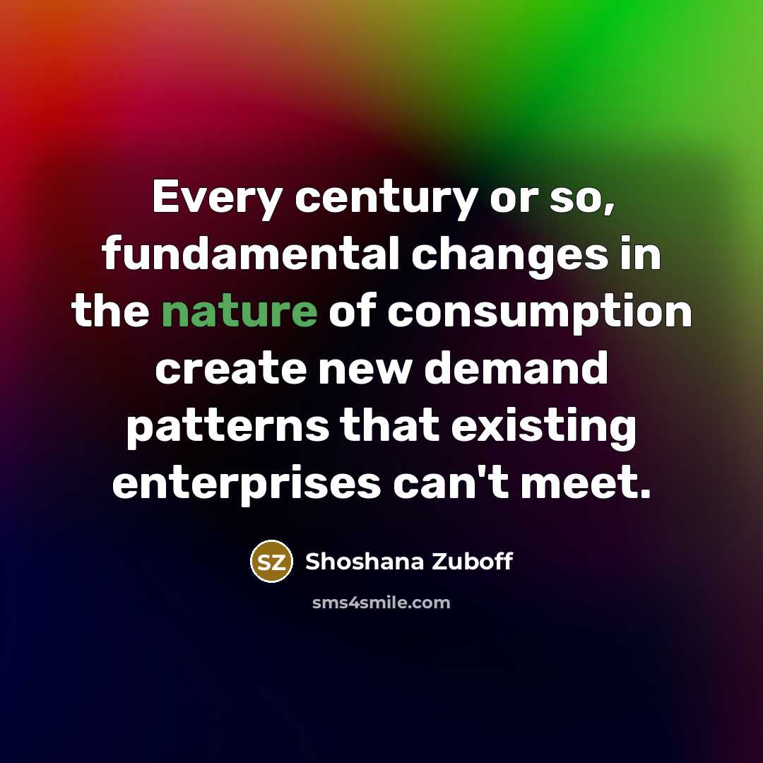 “Every century or so, fundamental changes in the nature of…” quote by Shoshana Zuboff