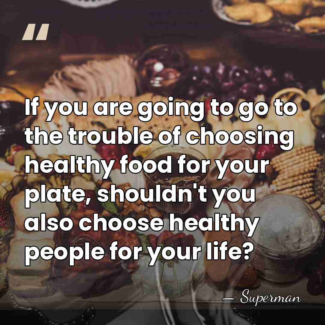If you are going to go to the trouble of choosing healthy&hellip; - Superman