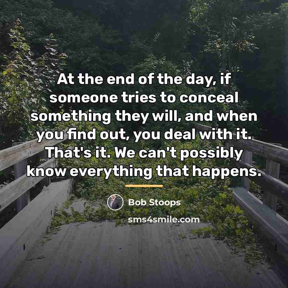 “At the end of the day, if someone tries to…” quote by Bob Stoops