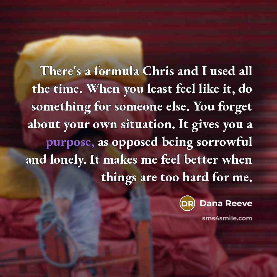 “There's a formula Chris and I used all the time.…” quote by Dana Reeve