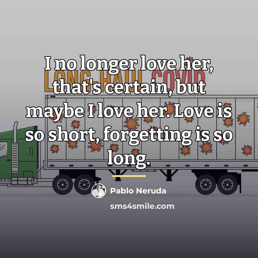 “I no longer love her, that's certain, but maybe I…” quote by Pablo Neruda