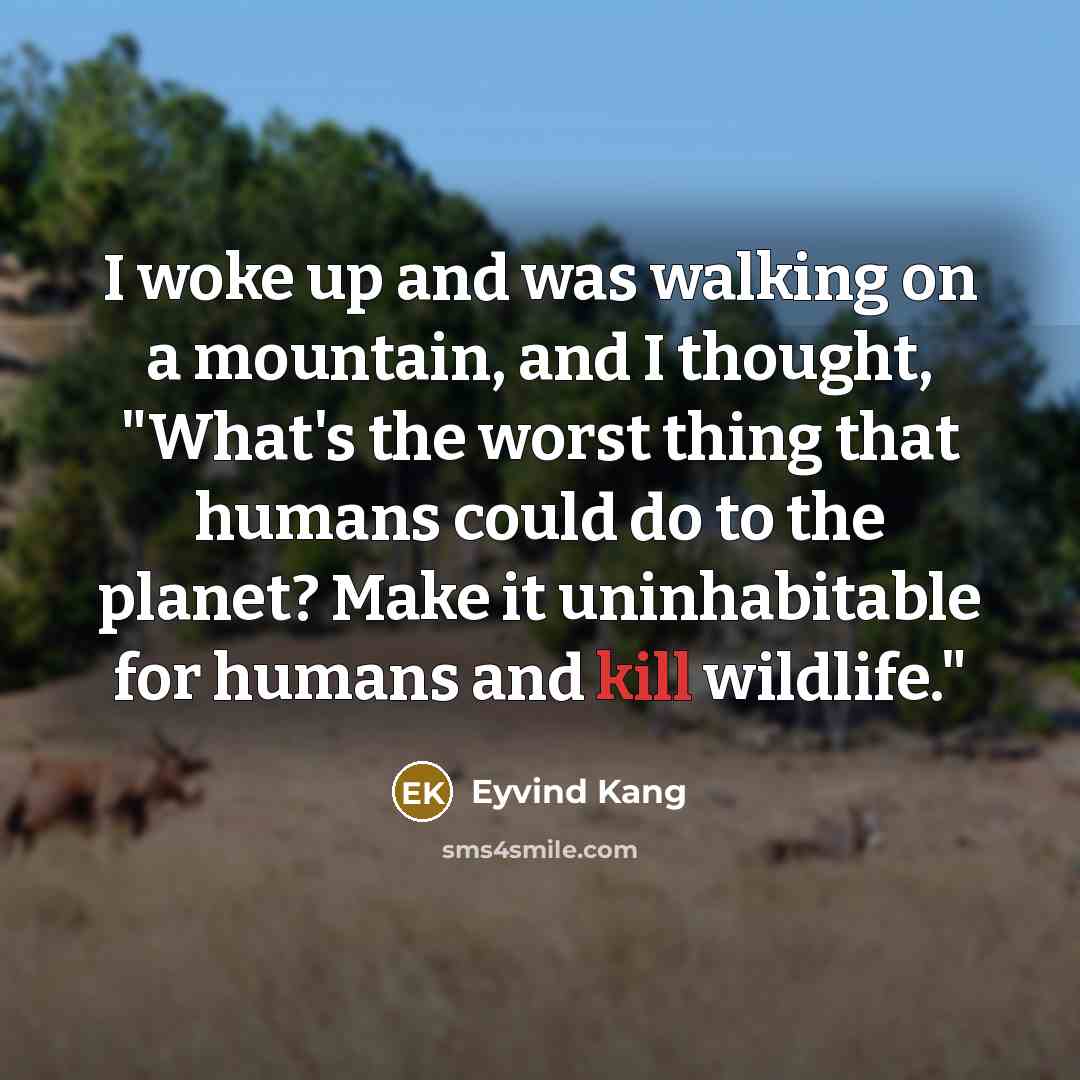 “I woke up and was walking on a mountain, and…” quote by Eyvind Kang