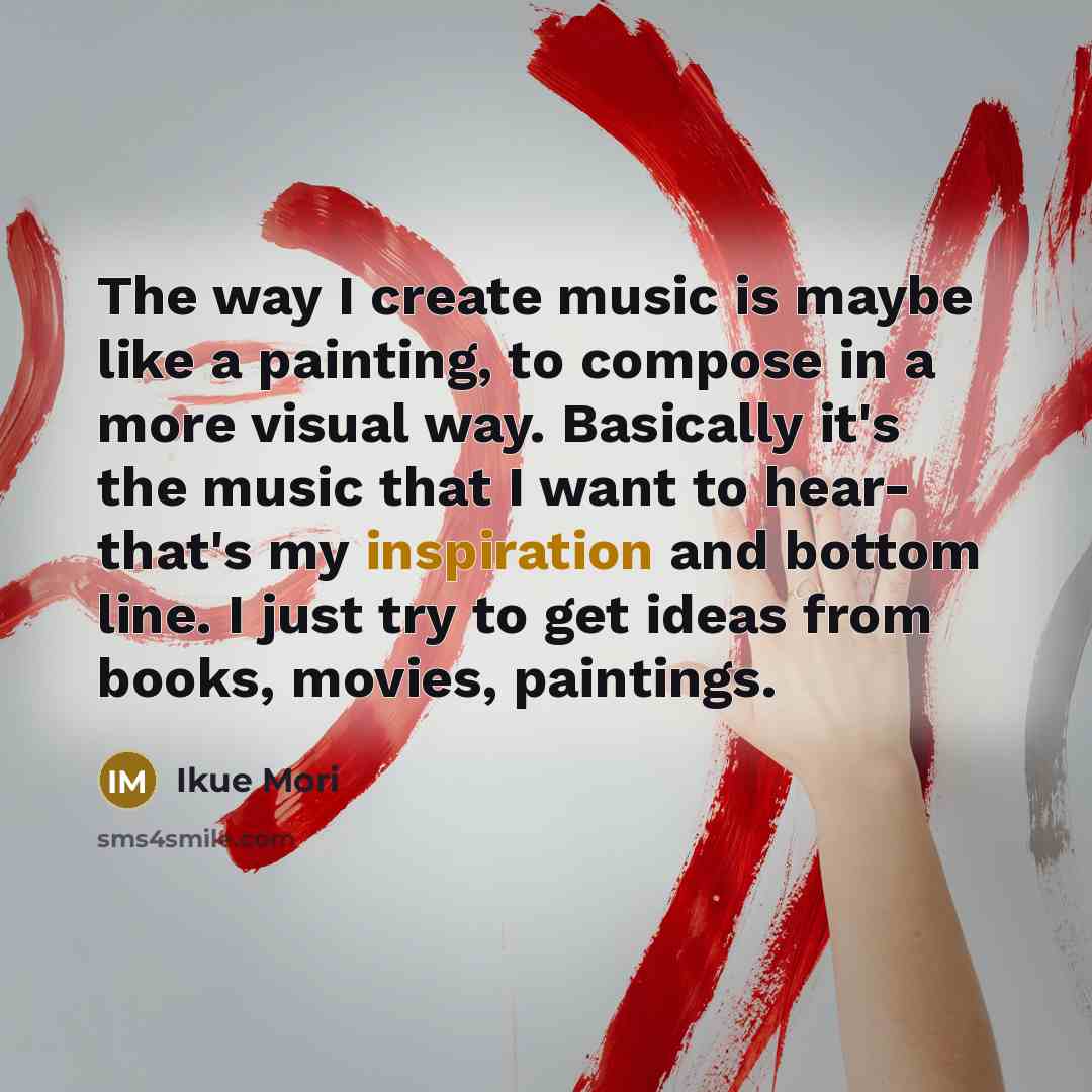 “The way I create music is maybe like a painting,…” quote by Ikue Mori