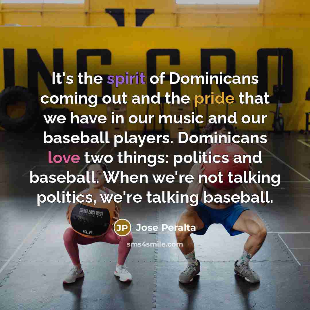 “It's the spirit of Dominicans coming out and the pride…” quote by Jose Peralta