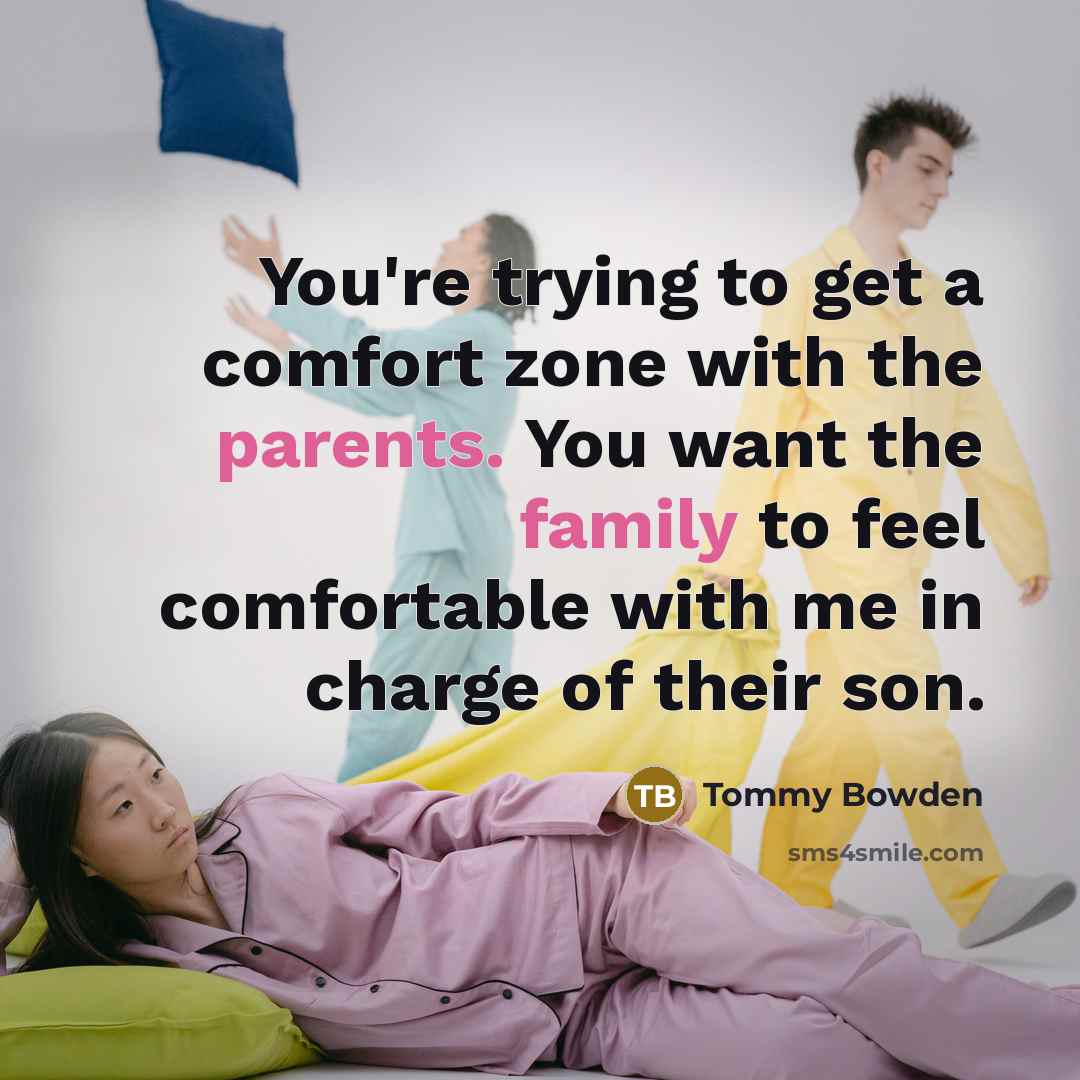 “You're trying to get a comfort zone with the parents.…” quote by Tommy Bowden
