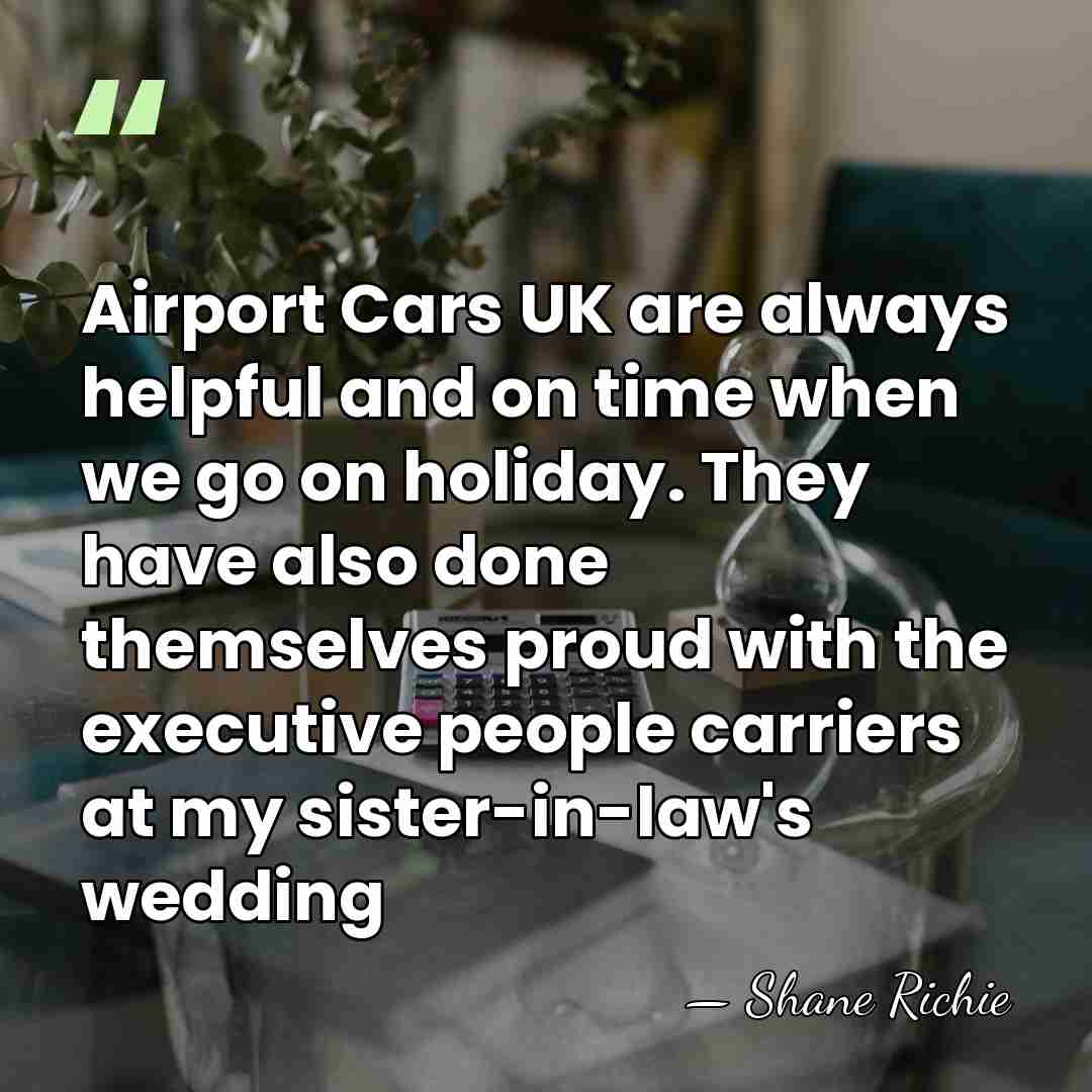 Airport Cars UK are always helpful and on time when we go&hellip; - Shane Richie