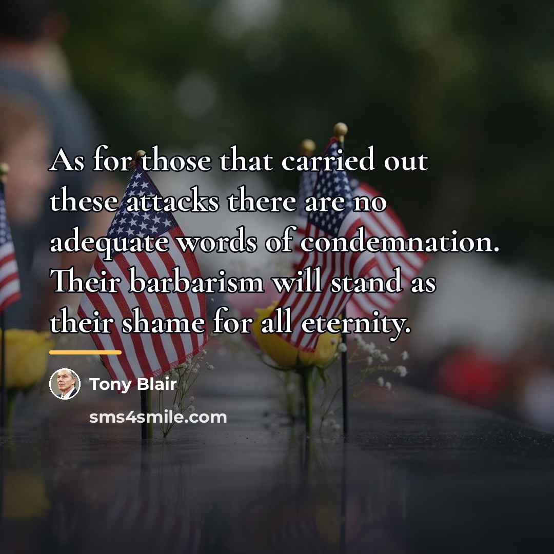 “As for those that carried out these attacks there are…” quote by Tony Blair