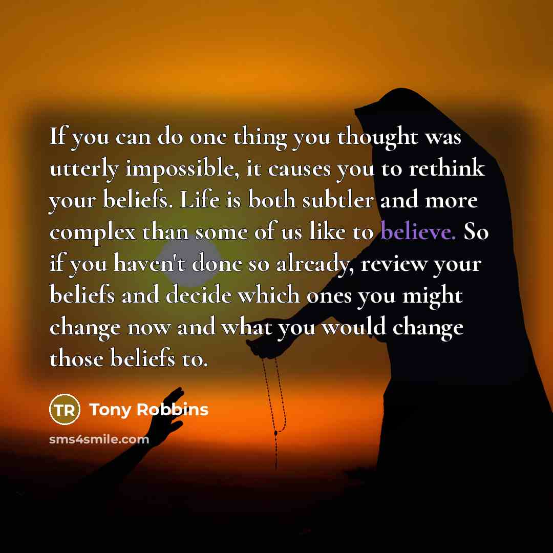 “If you can do one thing you thought was utterly…” quote by Tony Robbins