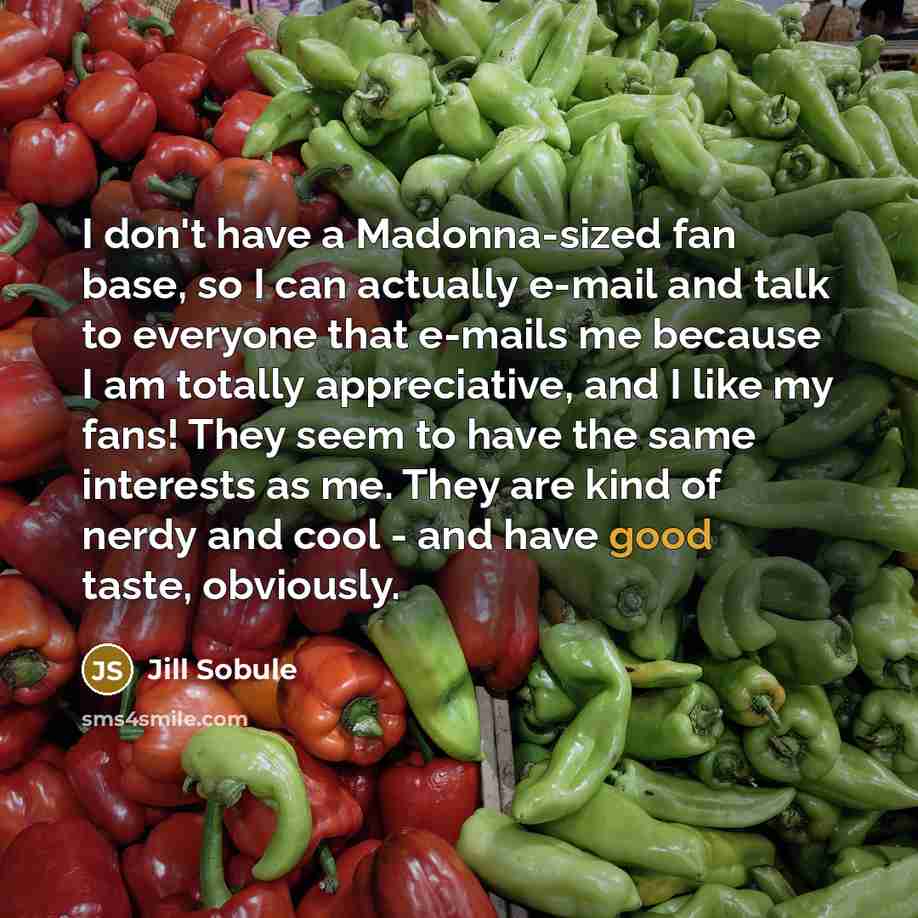 “I don't have a Madonna-sized fan base, so I can…” quote by Jill Sobule