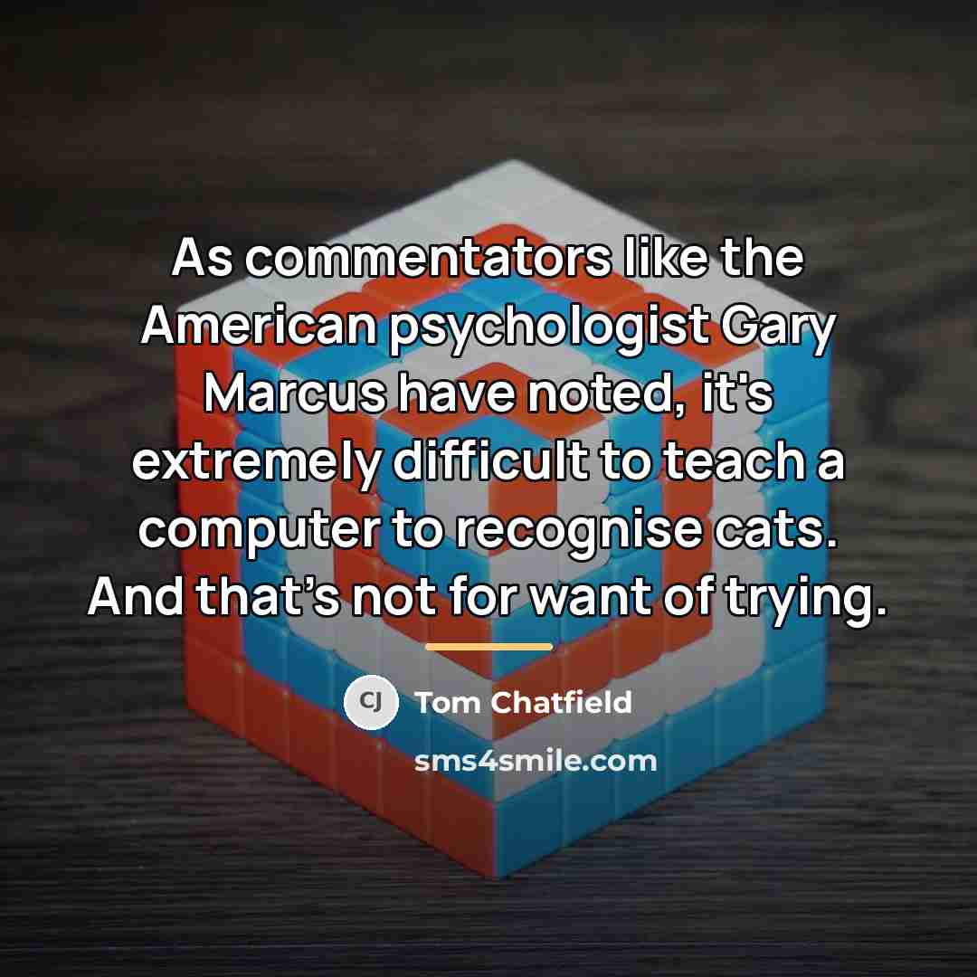“As commentators like the American psychologist Gary Marcus have noted,…” quote by Tom Chatfield