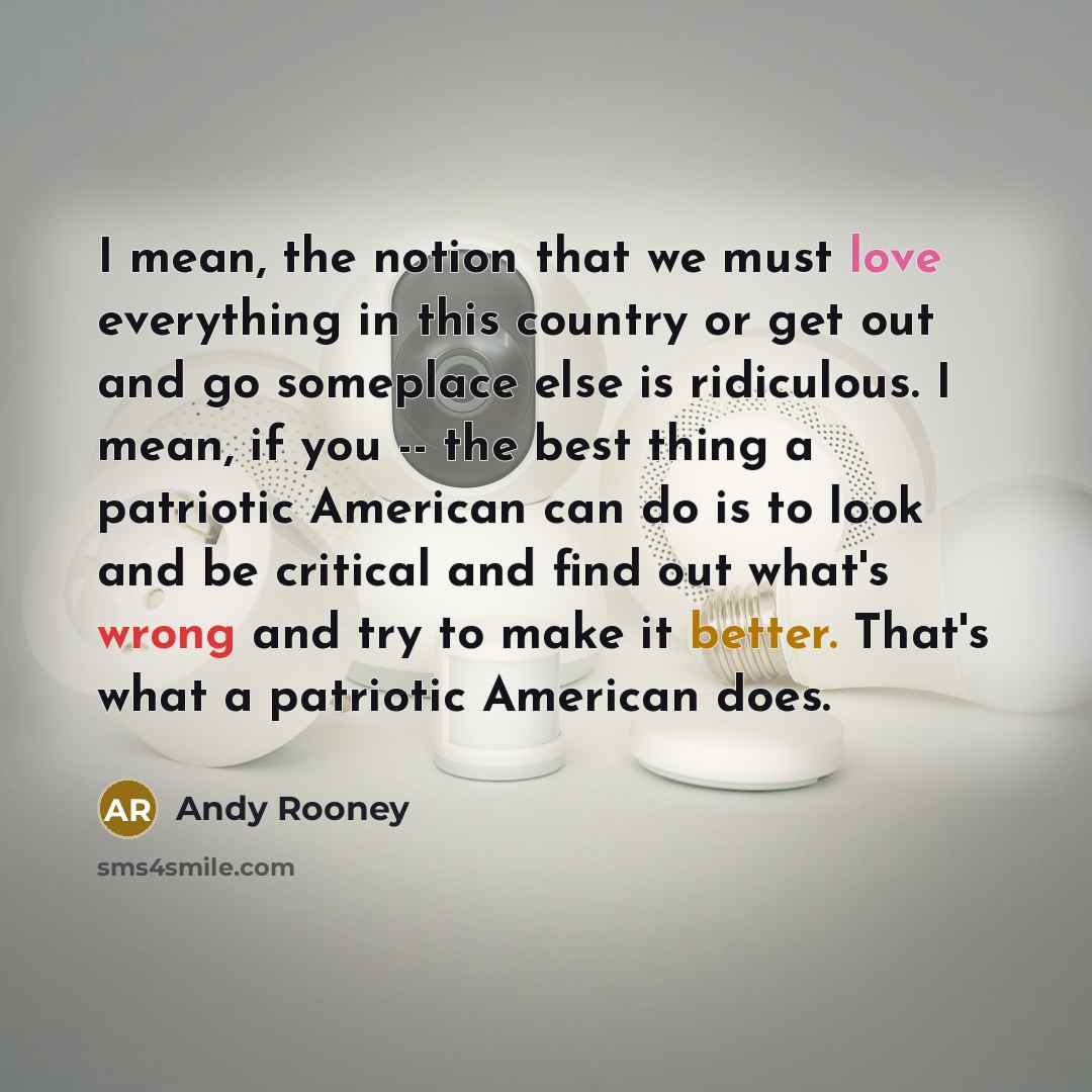 “I mean, the notion that we must love everything in…” quote by Andy Rooney