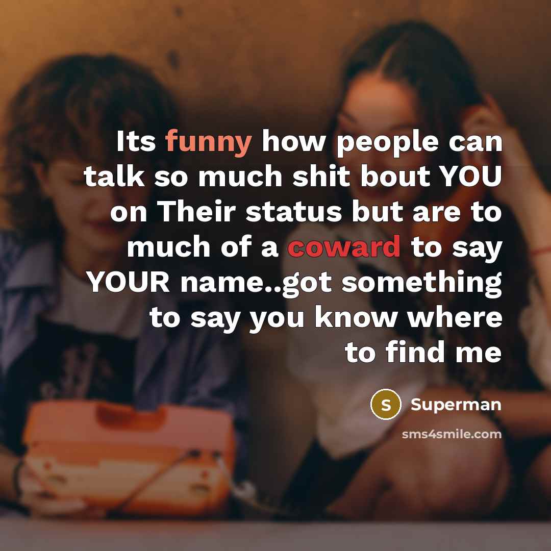 “Its funny how people can talk so much shit bout…” quote by Superman
