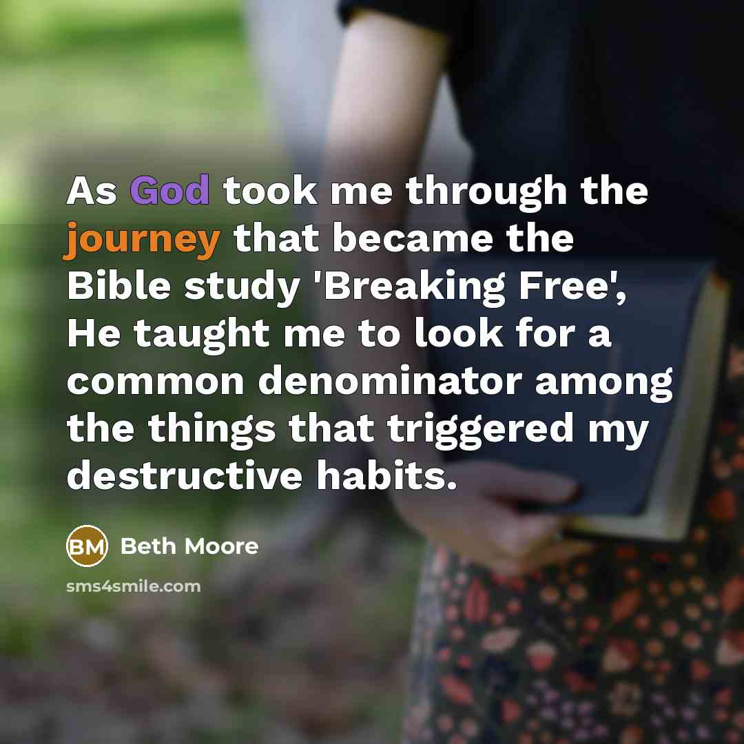 “As God took me through the journey that became the…” quote by Beth Moore