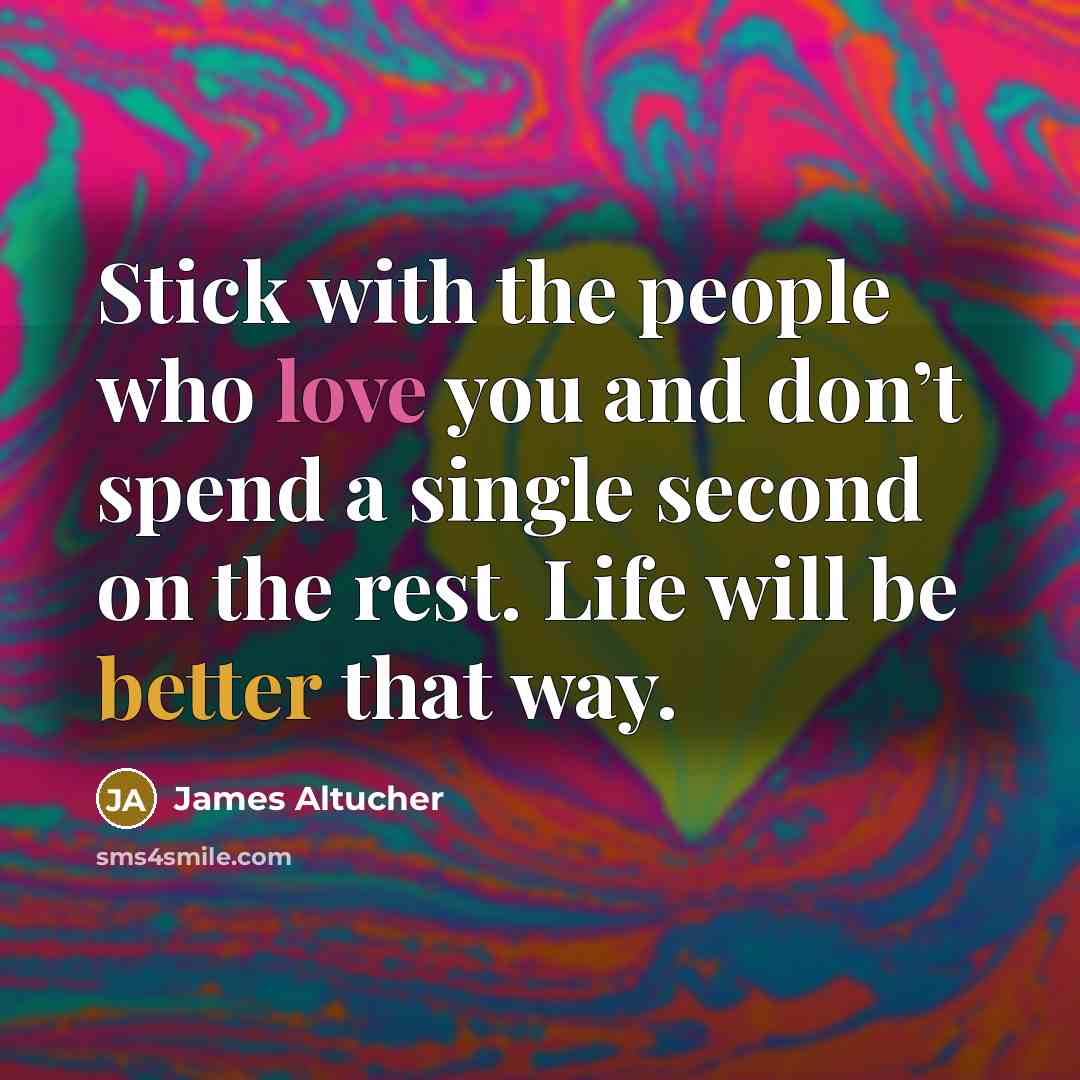“Stick with the people who love you and don’t spend…” quote by James Altucher