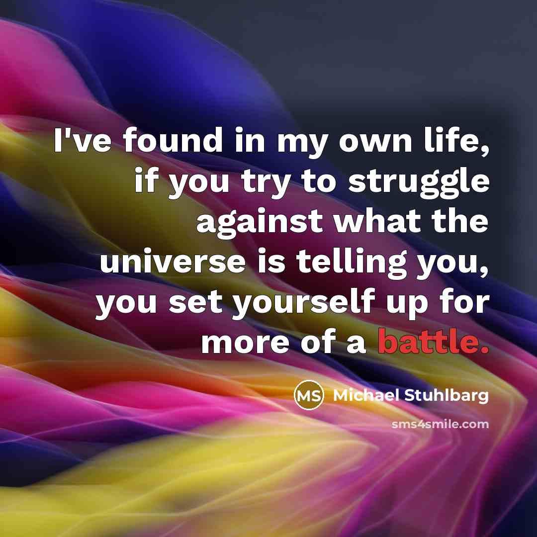 “I've found in my own life, if you try to…” quote by Michael Stuhlbarg