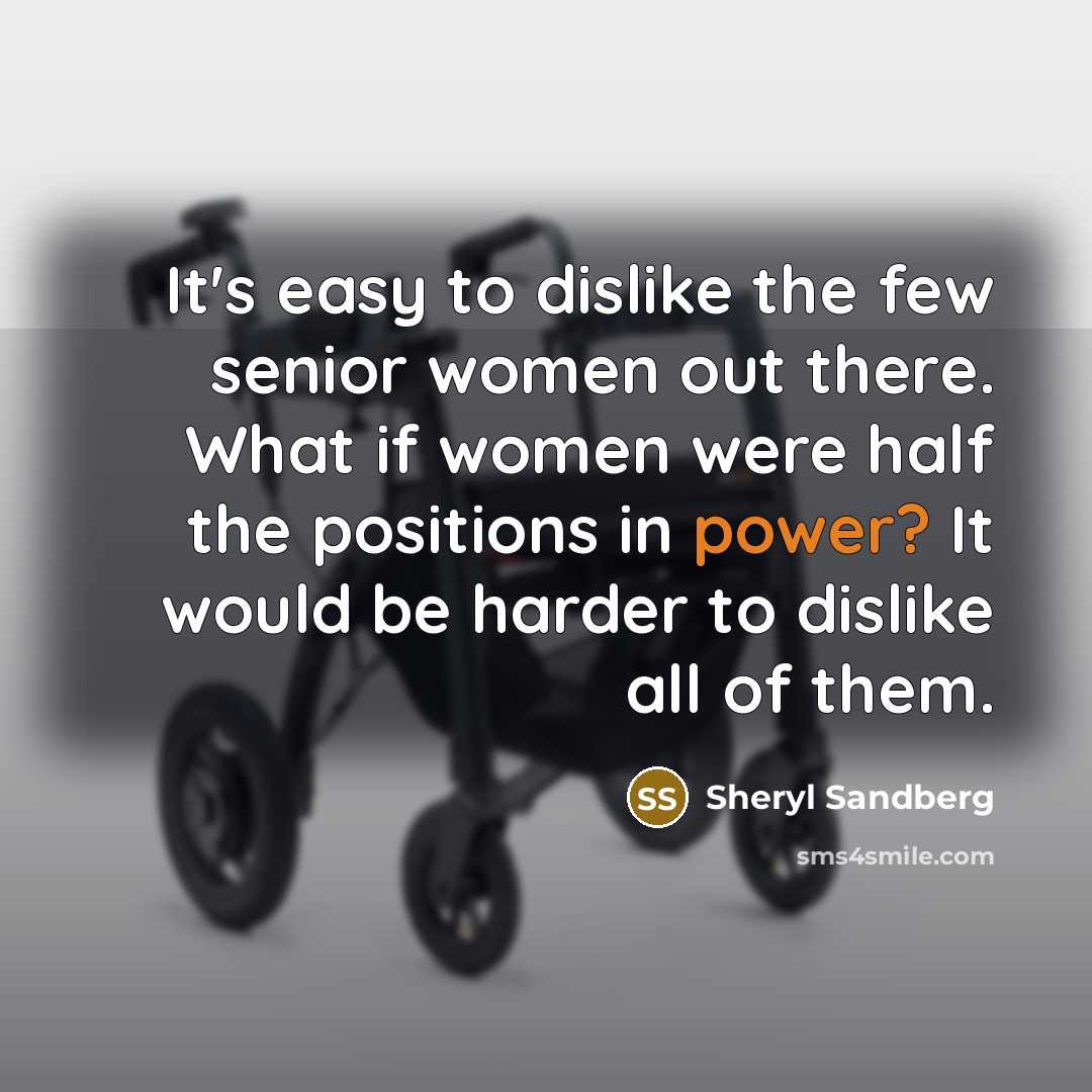 “It's easy to dislike the few senior women out there.…” quote by Sheryl Sandberg