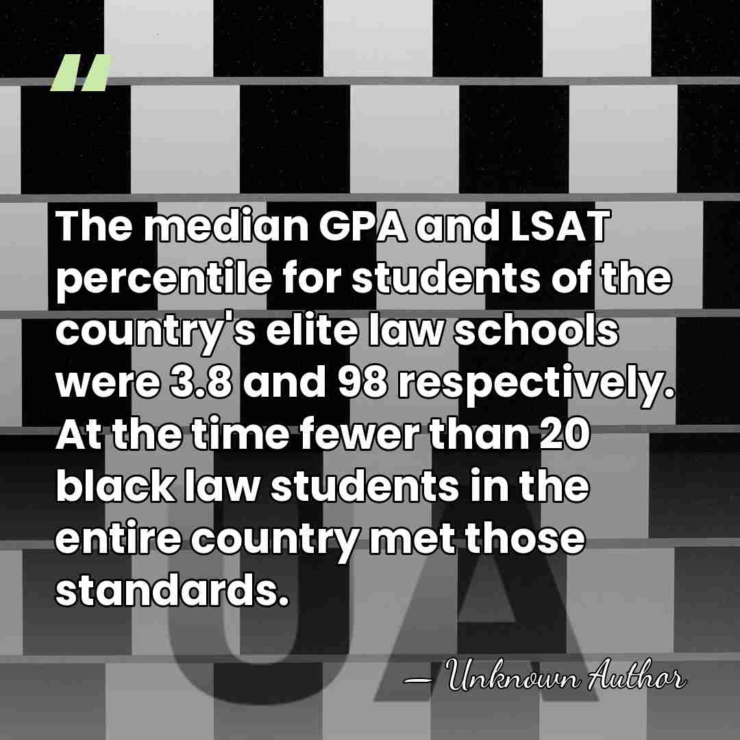 The median GPA and LSAT percentile for students of the country's elite&hellip; - Unknown Author