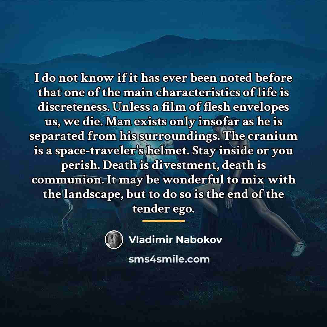 “I do not know if it has ever been noted…” quote by Vladimir Nabokov
