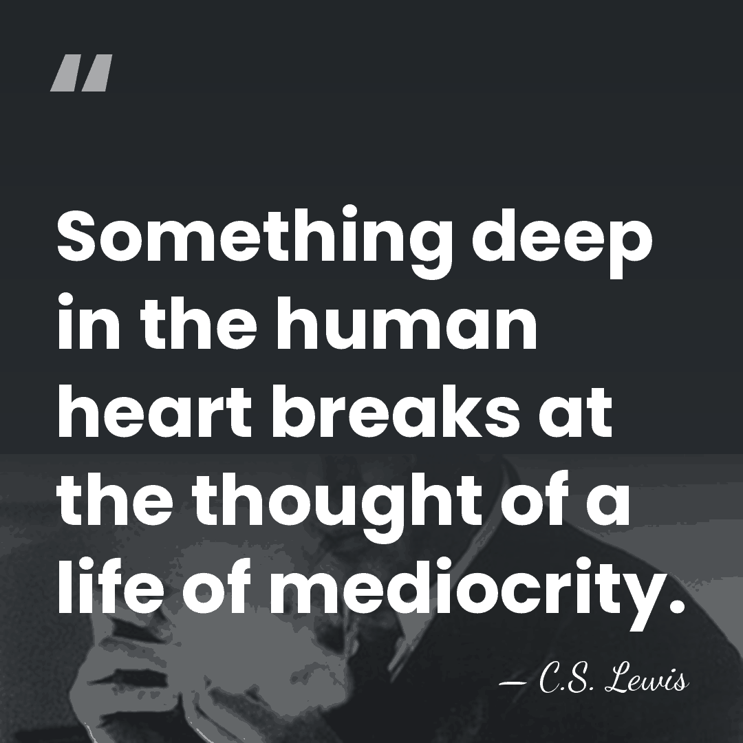 Something deep in the human heart breaks at the thought of a&hellip; - C.S. Lewis
