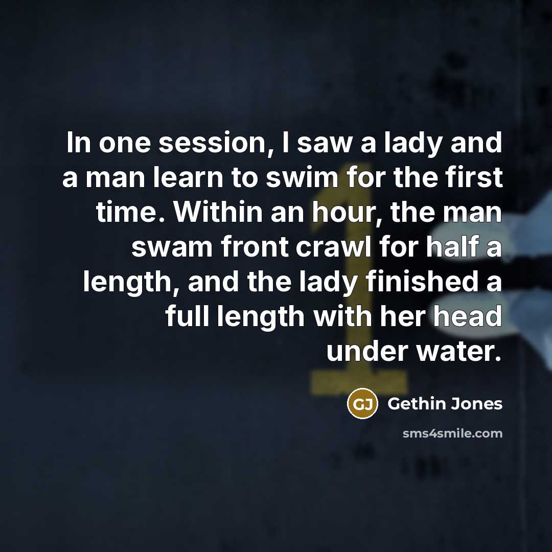 “In one session, I saw a lady and a man…” quote by Gethin Jones