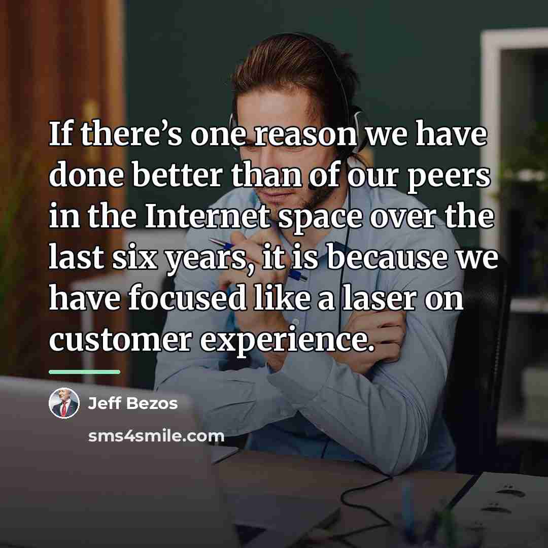 “If there’s one reason we have done better than of…” quote by Jeff Bezos