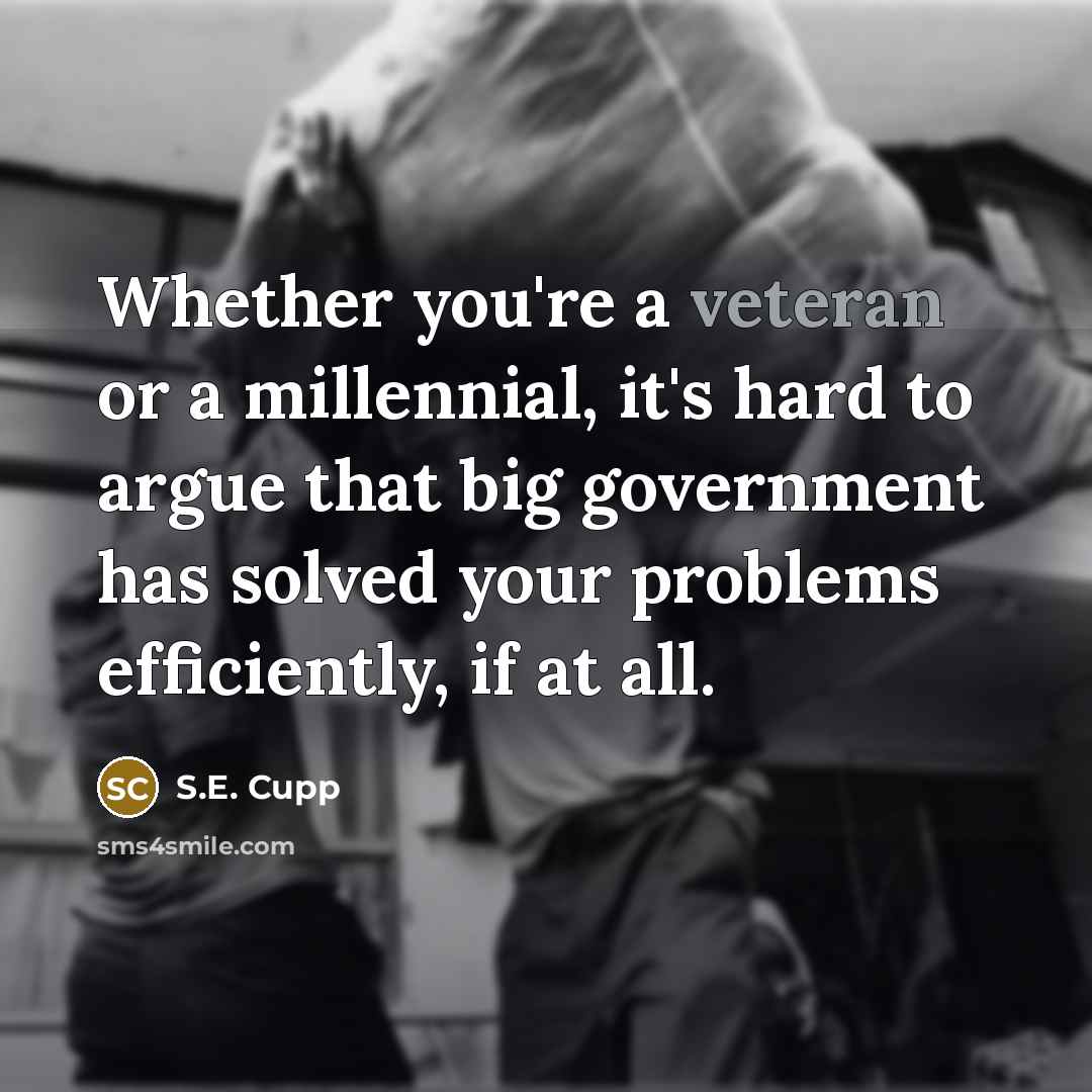 “Whether you're a veteran or a millennial, it's hard to…” quote by S.E. Cupp