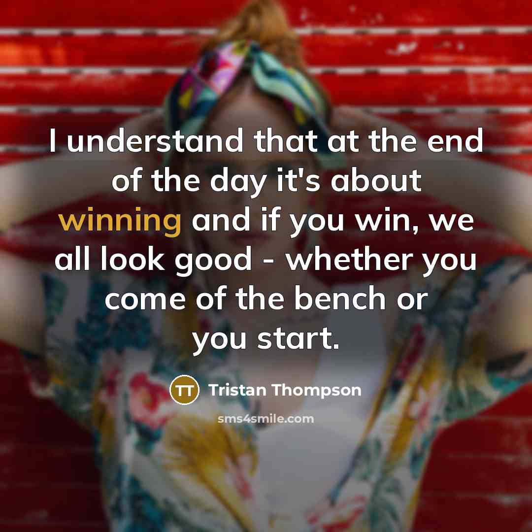 “I understand that at the end of the day it's…” quote by Tristan Thompson