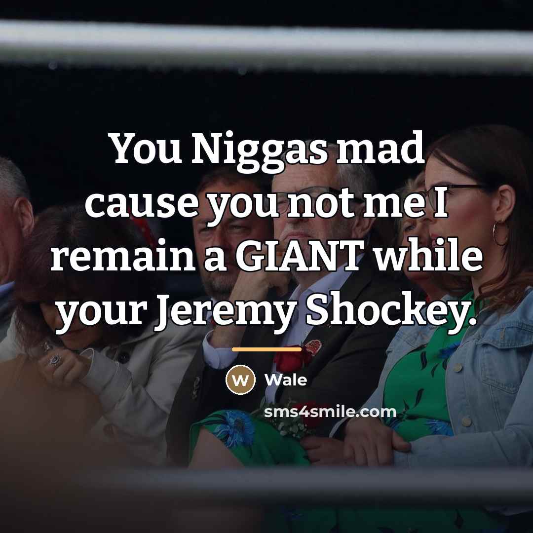 “You Niggas mad cause you not me I remain a…” quote by Wale