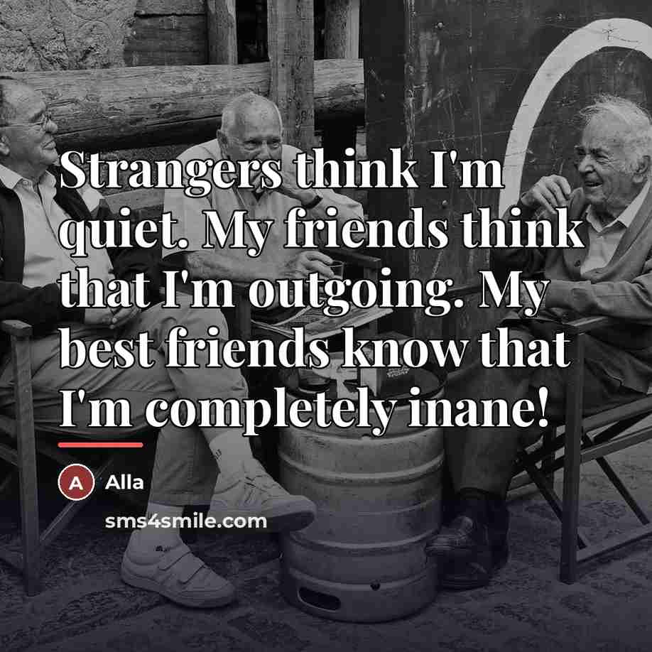 “Strangers think I'm quiet. My friends think that I'm outgoing.…” quote by Alla