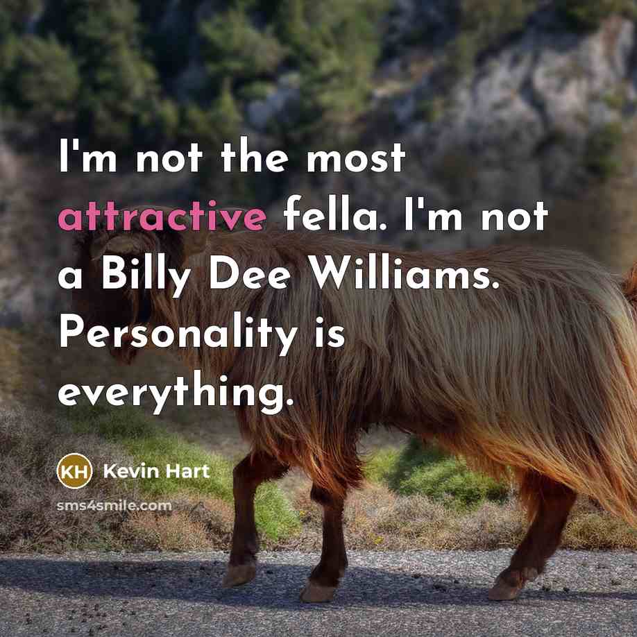 “I'm not the most attractive fella. I'm not a Billy…” quote by Kevin Hart