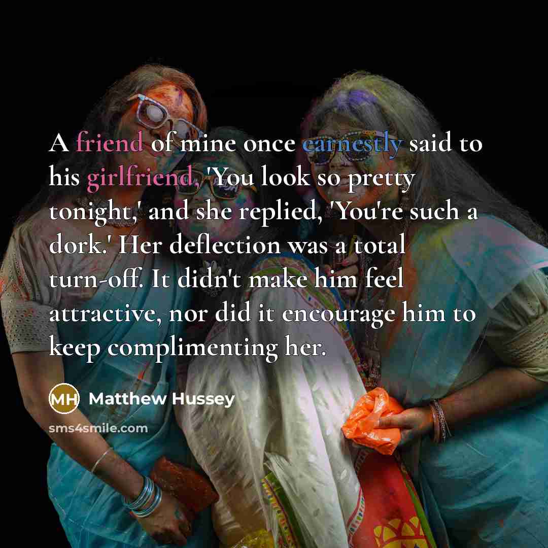“A friend of mine once earnestly said to his girlfriend,…” quote by Matthew Hussey