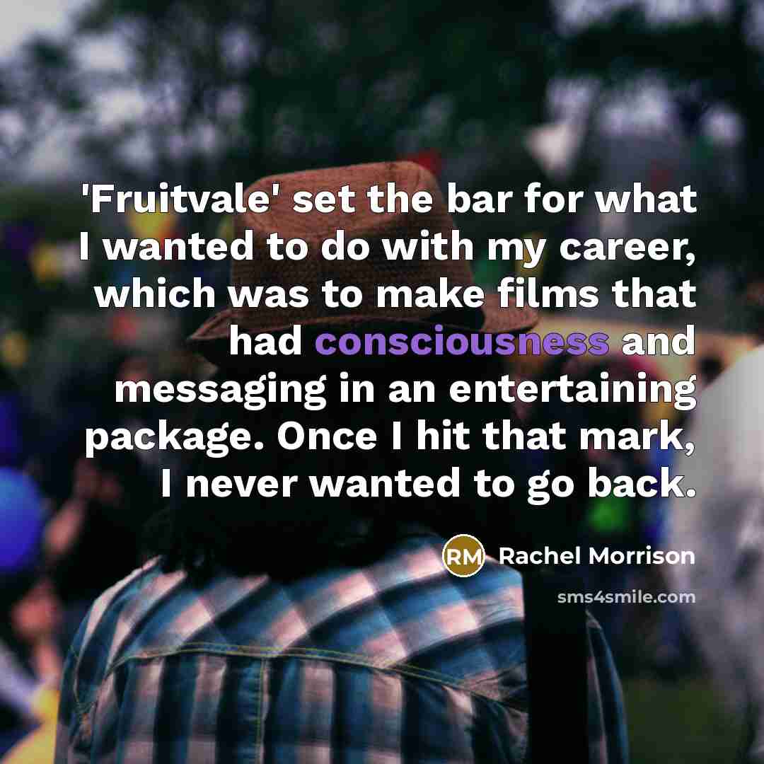 “'Fruitvale' set the bar for what I wanted to do…” quote by Rachel Morrison