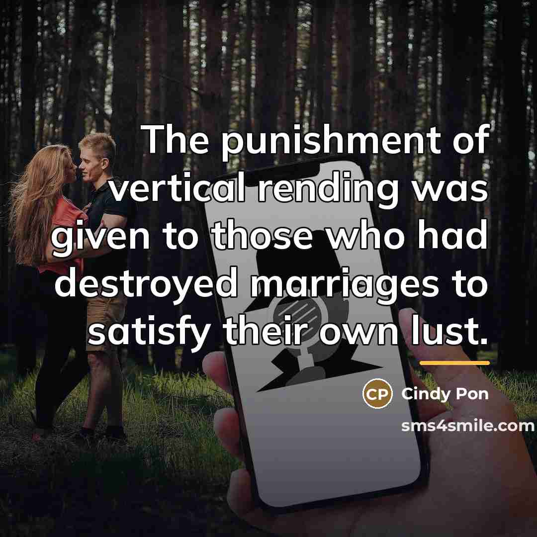 “The punishment of vertical rending was given to those who…” quote by Cindy Pon