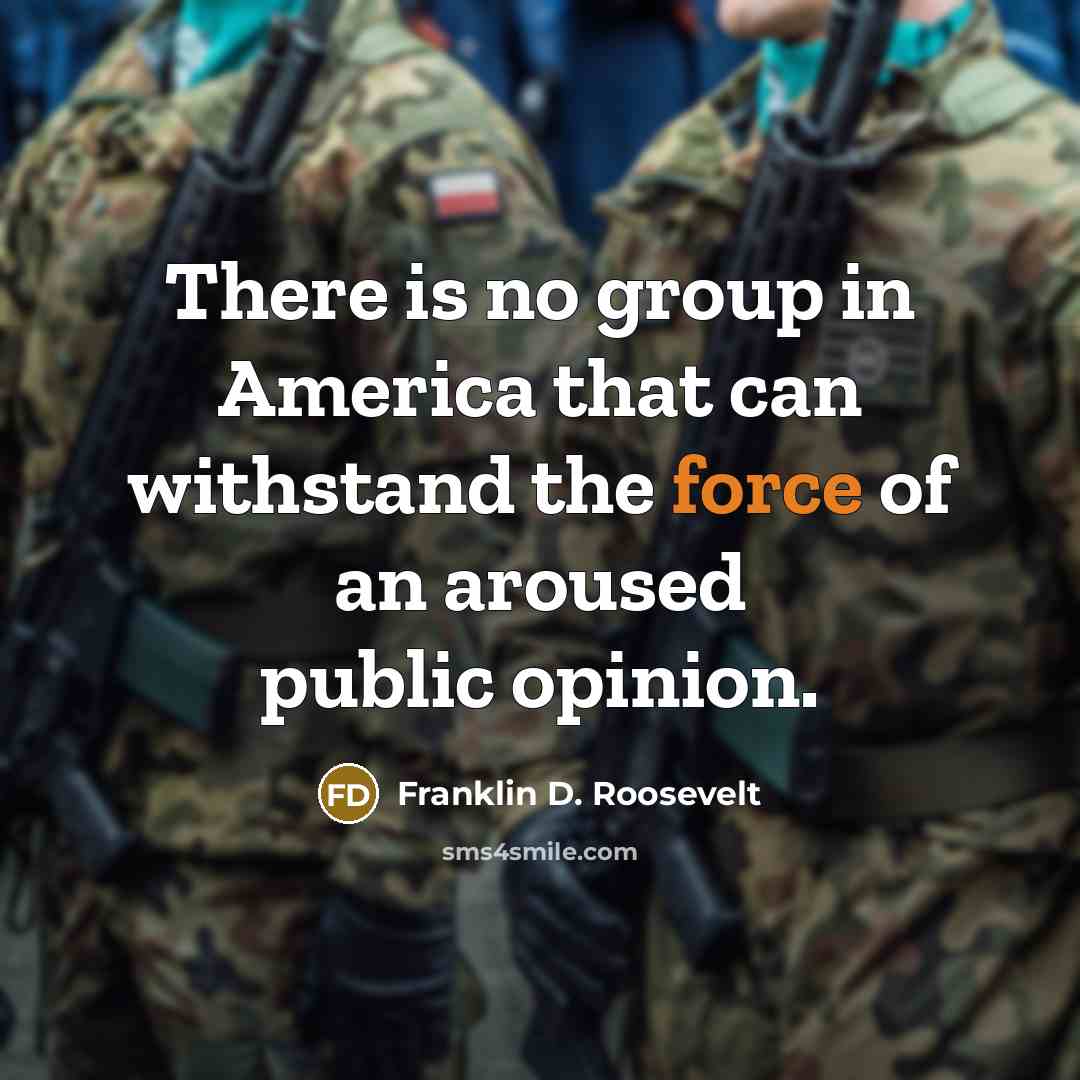 “There is no group in America that can withstand the…” quote by Franklin D. Roosevelt