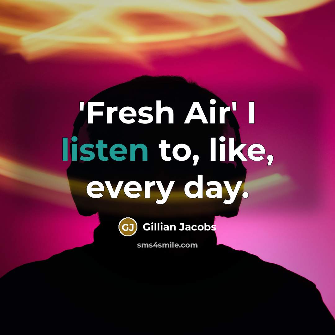 “'Fresh Air' I listen to, like, every day.…” quote by Gillian Jacobs